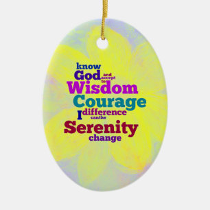 Serenity Prayer woordversier Keramisch Ornament