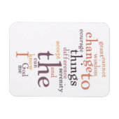 Serenity Prayer Word Art Magneet (Horizontaal)