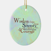 Serenity Prayer Wordle on abstract Keramisch Ornament (Rechts)