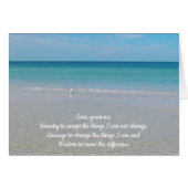 Serenity Prayer Zee Gull and the Beach (Voorkant Horizontaal)