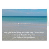 Serenity Prayer Zee Gull and the Beach (Voorkant Horizontaal)