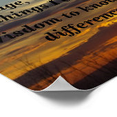 Serenity Prayer (zon) Poster (Hoek)