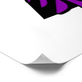 Serenity Quote Modern Black Paarse Moon Trees Poster (Hoek)