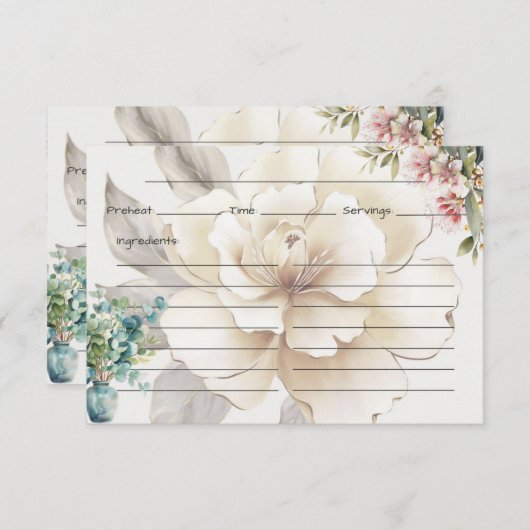 Serenity Recept Kaart (Voorkant / Achterkant)