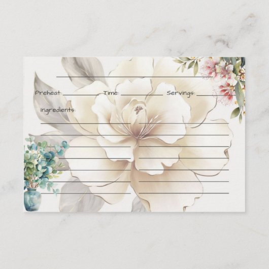 Serenity Recept Kaart (Achterkant)