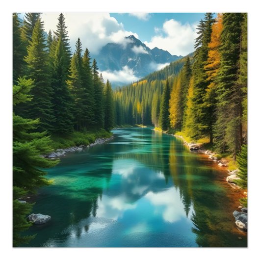 Serenity Rivier Foto Afdruk (Voorkant)