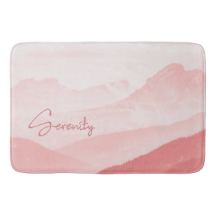 Serenity Romantic Pink Landschap Badmat
