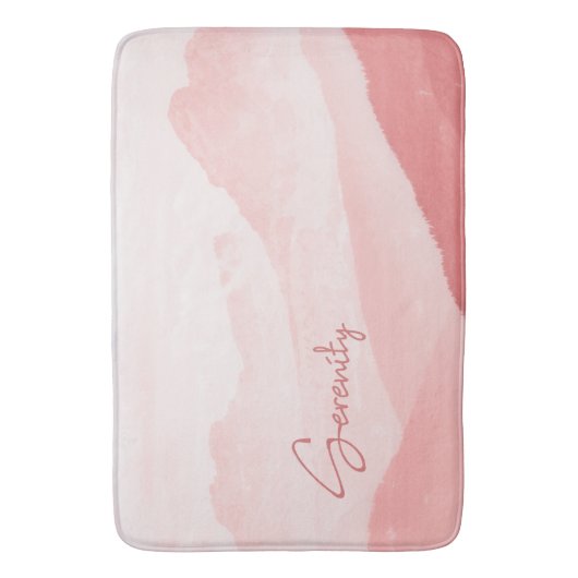 Serenity Romantic Pink Landschap Badmat (Voorkant Verticaal)