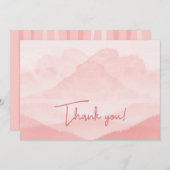 Serenity Romantic Pink Landschap Feestdagenkaart (Voorkant / Achterkant)