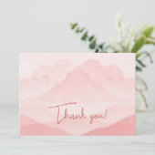 Serenity Romantic Pink Landschap Feestdagenkaart (Staand voorkant)