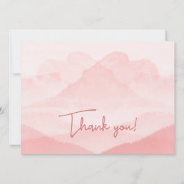 Serenity Romantic Pink Landschap Feestdagenkaart