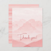 Serenity Romantic Pink Landschap Feestdagenkaart (Voorkant / Achterkant)