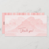 Serenity Romantic Pink Landschap Feestdagenkaart (Voorkant / Achterkant)