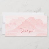 Serenity Romantic Pink Landschap Feestdagenkaart (Voorkant)