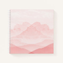 Serenity Romantic Pink Landschap Notitieboek