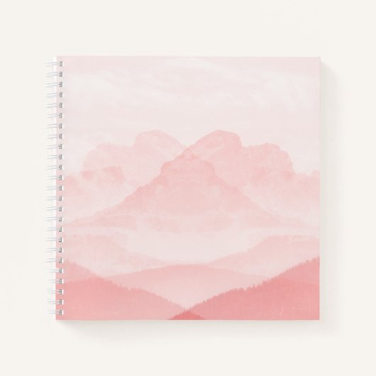 Serenity Romantic Pink Landschap Notitieboek (Voorkant)