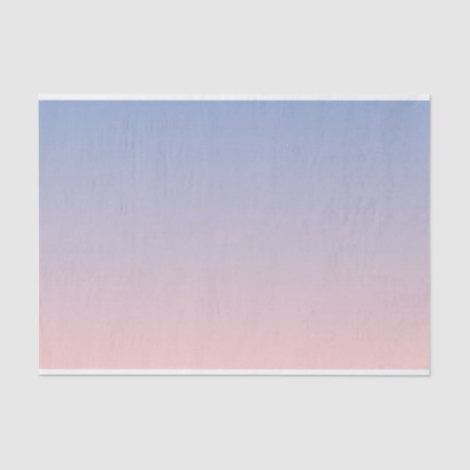 Serenity Roos Quartz Blauw Roze Ombre Tissuepapier (Voorkant)