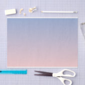 Serenity Roos Quartz Blauw Roze Ombre Tissuepapier (Craft)