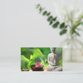 Serenity Scene & Buddha Meditation Instructor Visitekaartje (Staand voorkant)