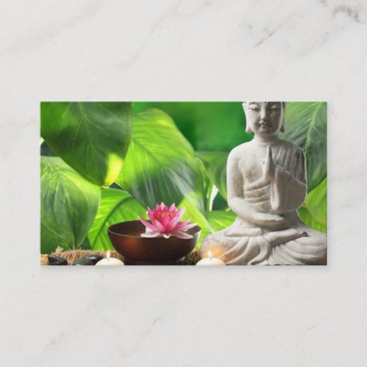 Serenity Scene & Buddha Meditation Instructor Visitekaartje (Voorkant)