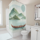 "SERENITY" - SHOWER CURTAIN DOUCHEGORDIJN (In situ)