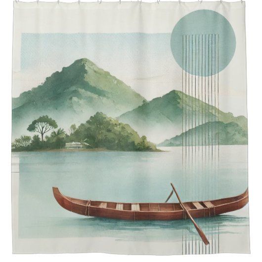 "SERENITY" - SHOWER CURTAIN DOUCHEGORDIJN (Voorkant)