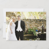 Serenity Simplistic Greenery Geometric Wedding Bedankkaart (Achterkant)