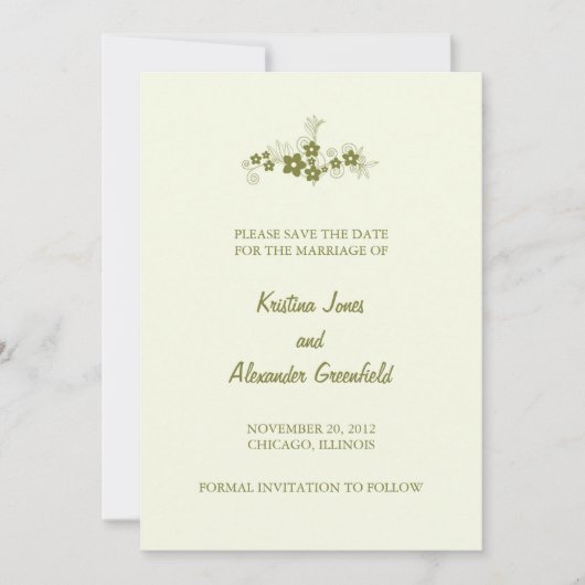 Serenity - sla de datumkaarten op save the date (Voorkant)