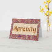 SERENITY Sober Felicitaties AA Recovery Kaart (Gele Bloem)
