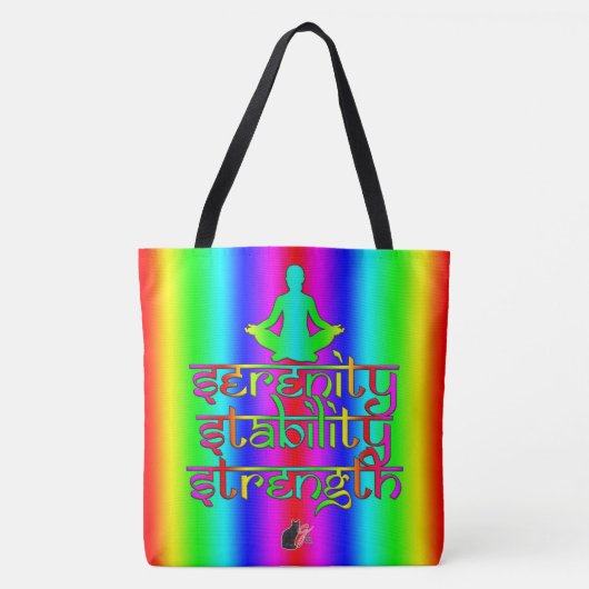 Serenity Stabiliteit Sterkte Boodschappentas Tote Bag (Voorkant)