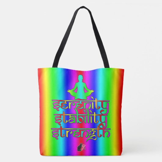 Serenity Stability Strength Canvas tas (Achterkant)