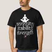 Serenity Stability Strength T-shirt (Voorkant)