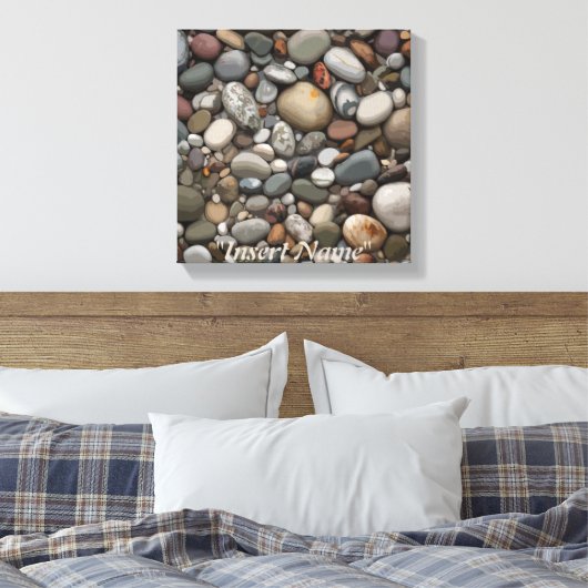 Serenity Stones Canvas Afdruk (Insitu (Slaapkamer))