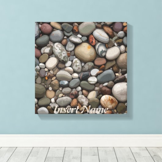 Serenity Stones Canvas Afdruk (Insitu (Houten vloer))