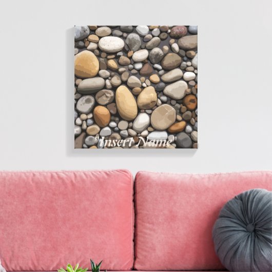 Serenity Stones Canvas Afdruk (Insitu (Woonkamer))