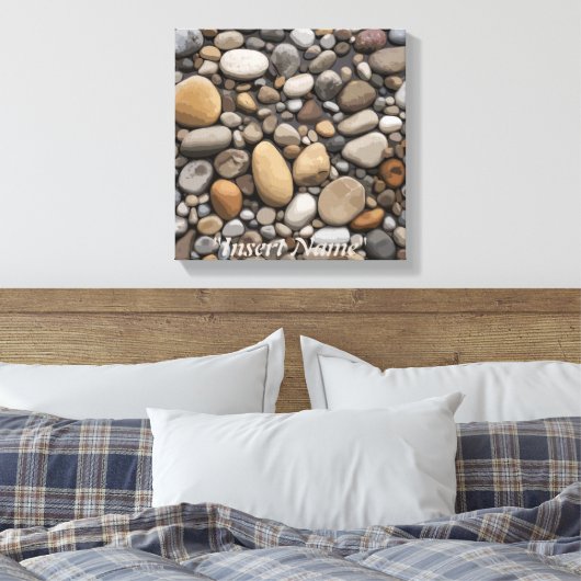 Serenity Stones Canvas Afdruk (Insitu (Slaapkamer))