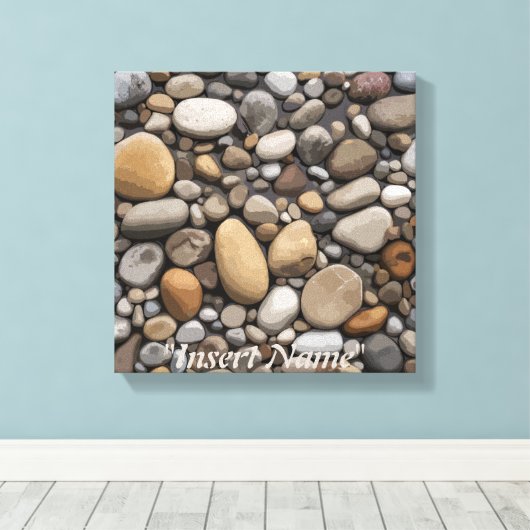 Serenity Stones Canvas Afdruk (Insitu (Houten vloer))