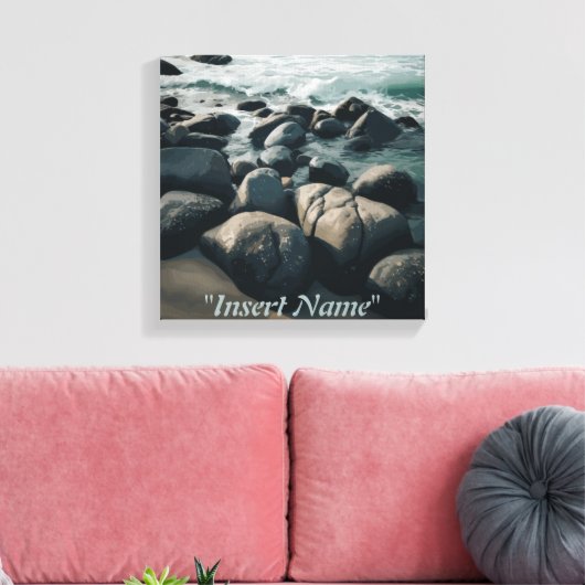 Serenity Stones Canvas Afdruk (Insitu (Woonkamer))