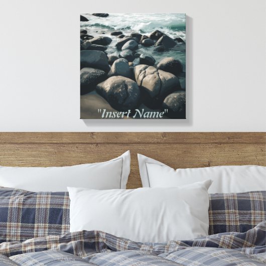 Serenity Stones Canvas Afdruk (Insitu (Slaapkamer))