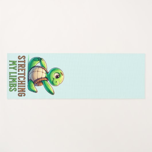 Serenity Stretch: Schildpad Yogamat (Voorkant (horizontaal))