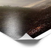 "Serenity Sunrise: minimalistische ochtendbevestig Foto Afdruk (Hoek)