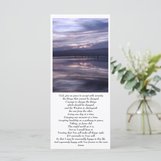 Serenity Sunset Rack Kaart (Staand voorkant)