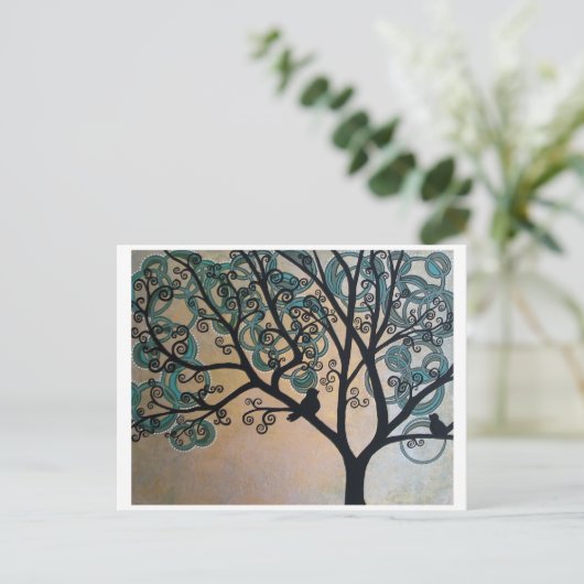 Serenity Tree Briefkaart (Staand voorkant)