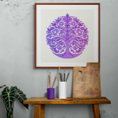 Serenity Tree of Life Mandala - rustgevende tinten Poster