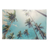 Serenity tropisch strandlandschap kussensloop (Achterkant)