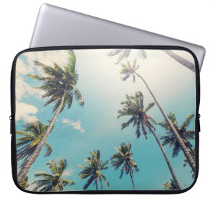 Serenity tropisch strandlandschap laptop sleeve