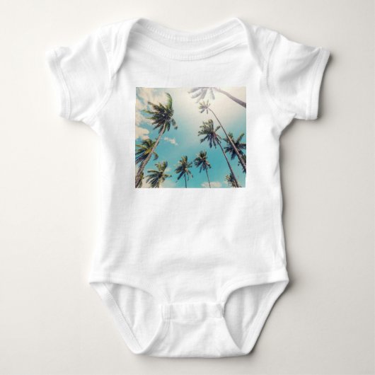 Serenity tropisch strandlandschap romper (Voorkant)