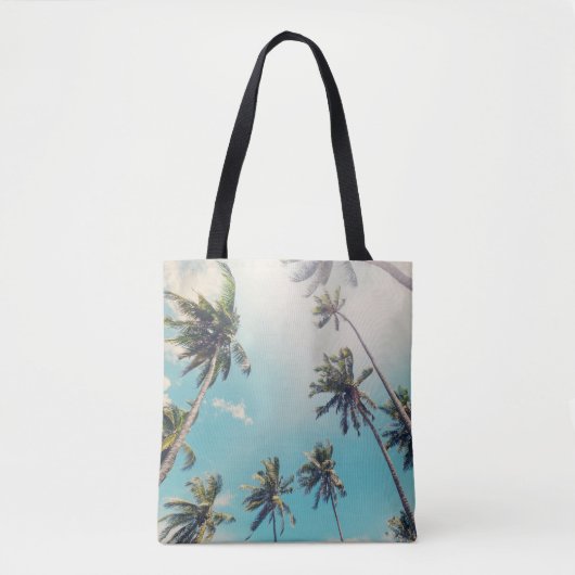 Serenity tropisch strandlandschap tote bag (Voorkant)