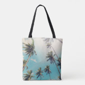 Serenity tropisch strandlandschap tote bag (Achterkant)