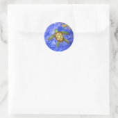 Serenity Turtle Ronde Sticker (Tas)